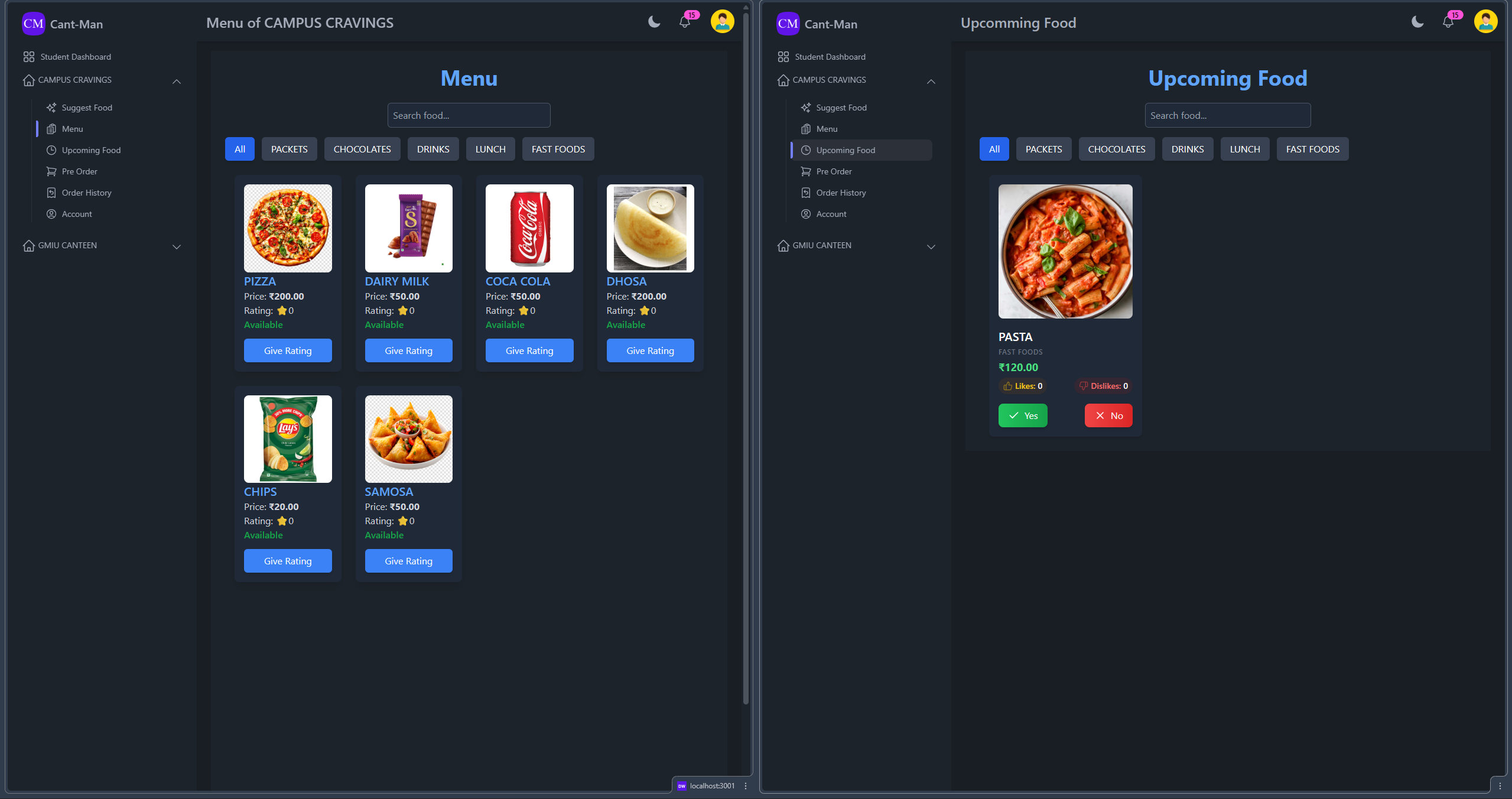 Cant-Man - Canteen Management System Screenshot 10