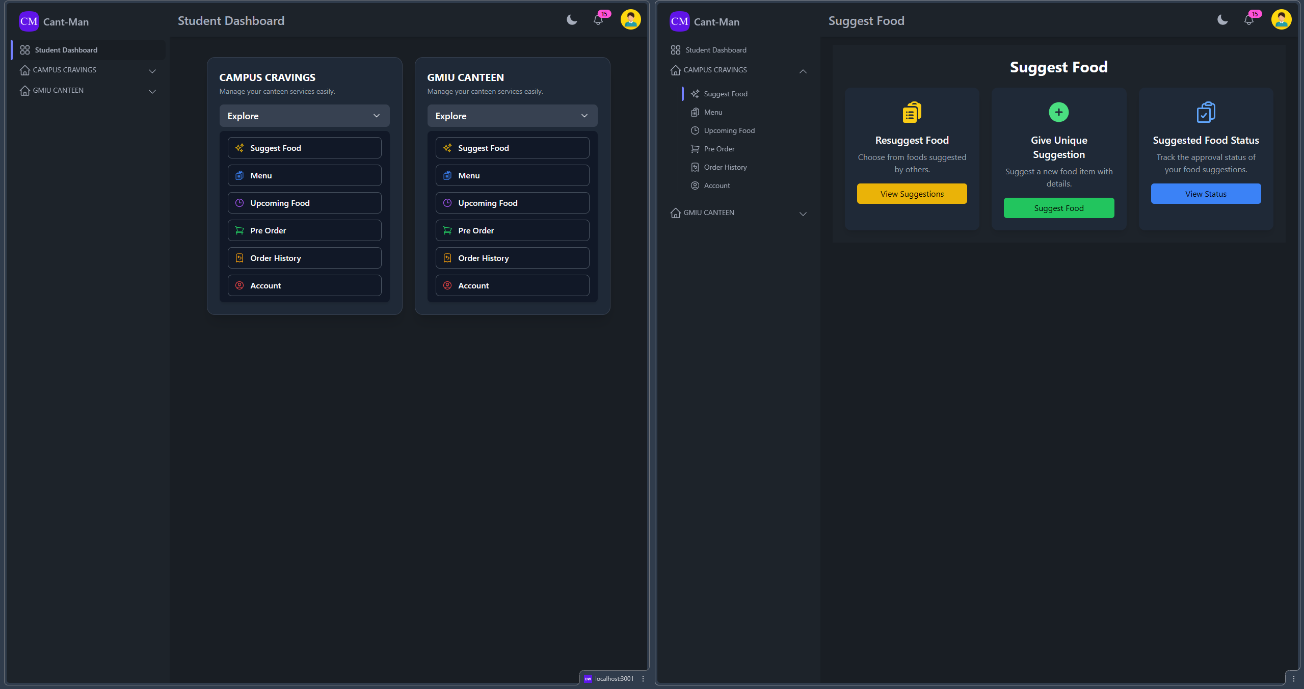 Cant-Man - Canteen Management System Screenshot 9