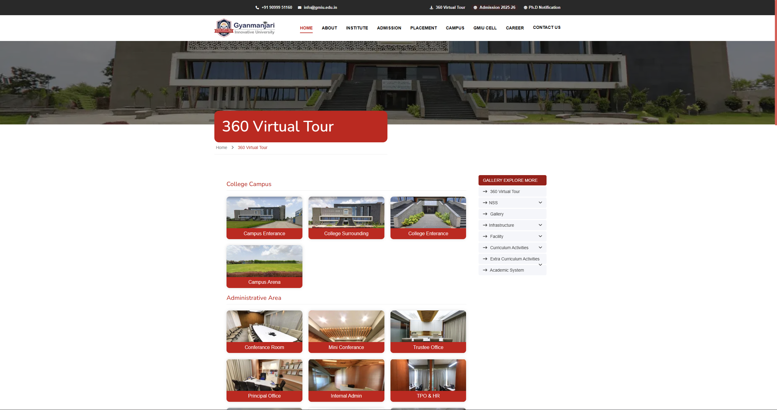 Gyanmanjari Innovative University Website Screenshot 3