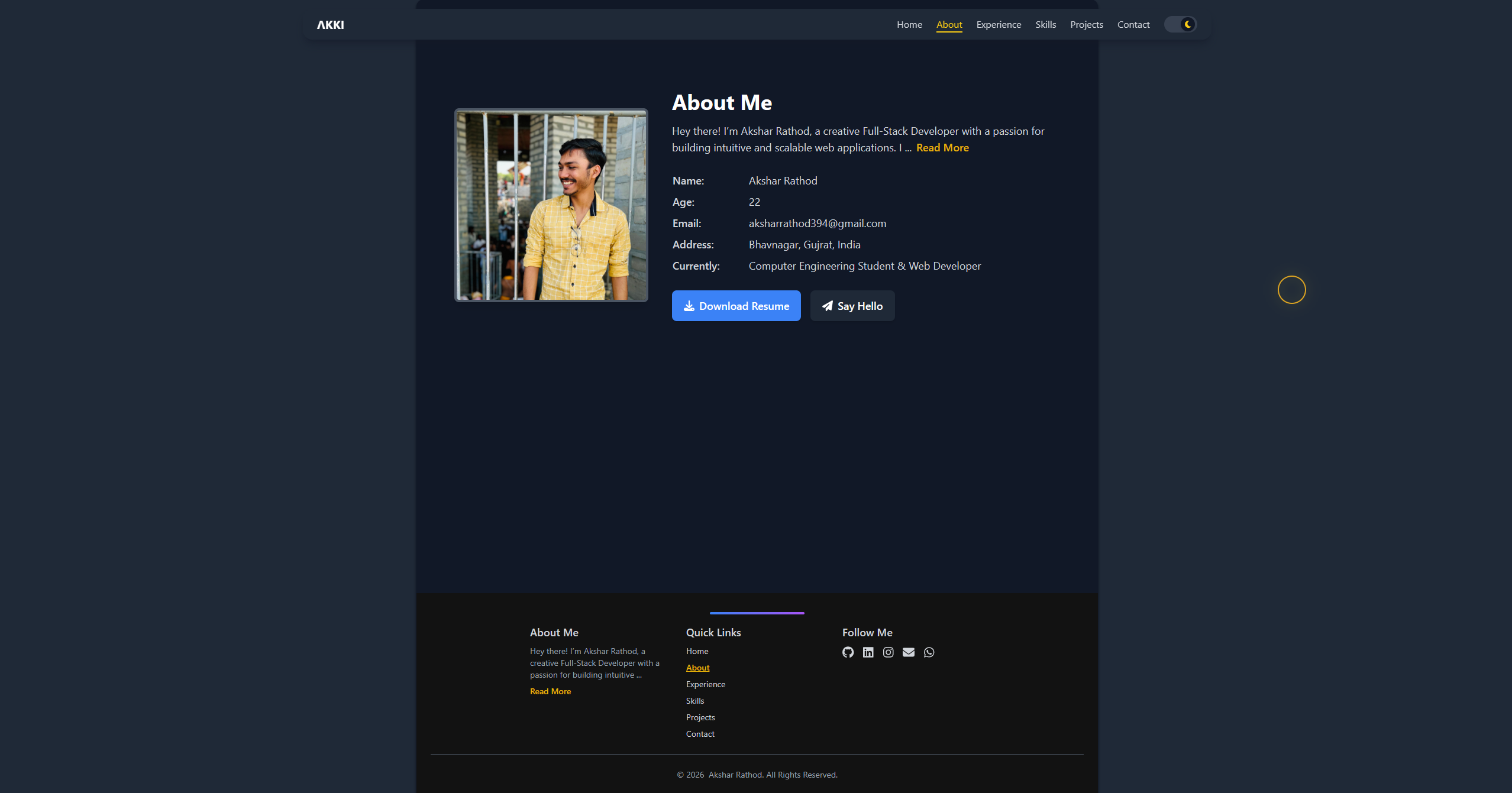 My Portfolio Screenshot 3