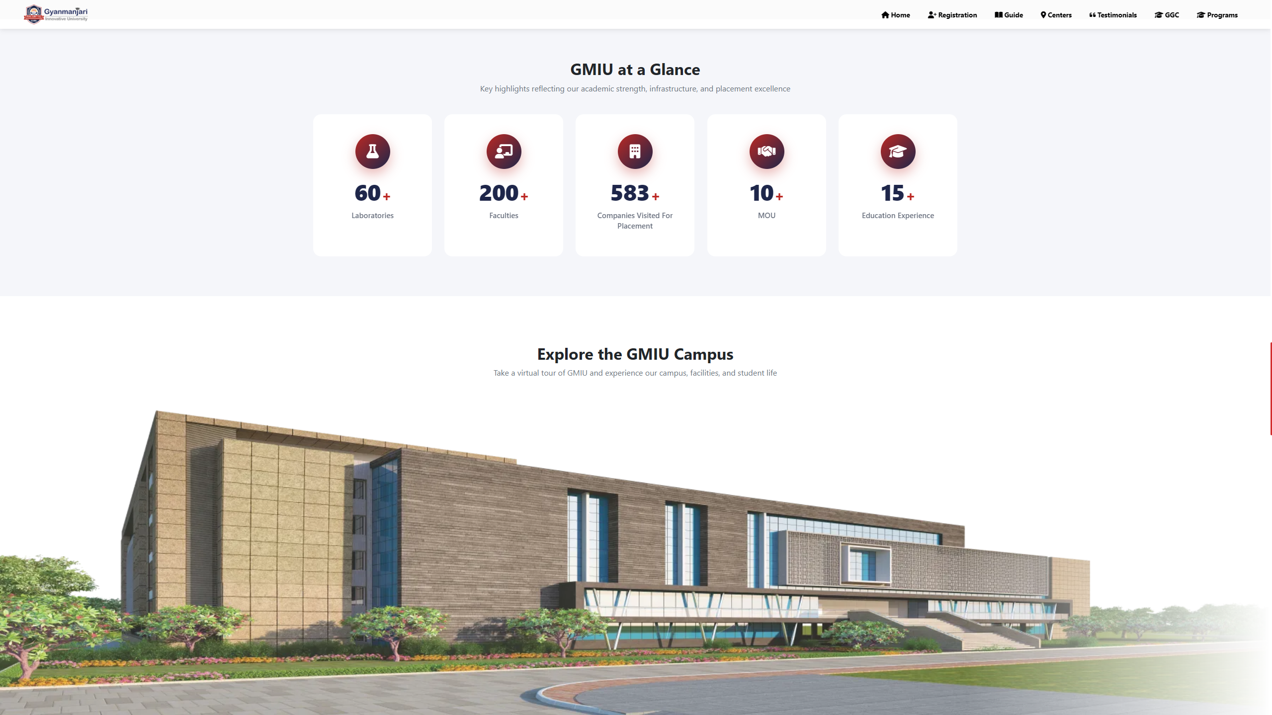 Admission Website - GMIU Screenshot 5