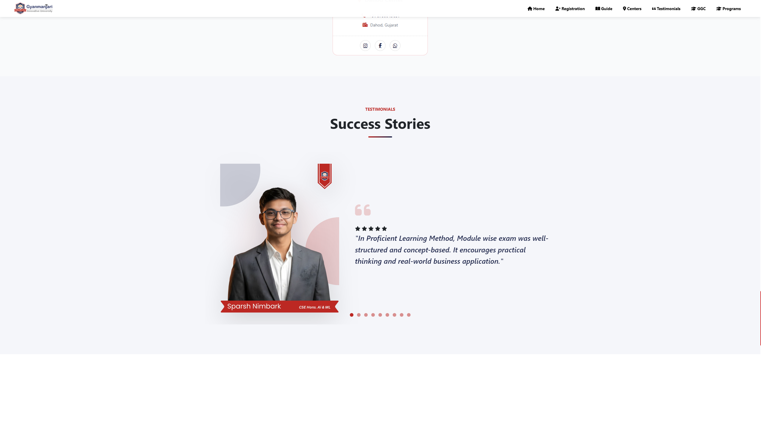 Admission Website - GMIU Screenshot 6